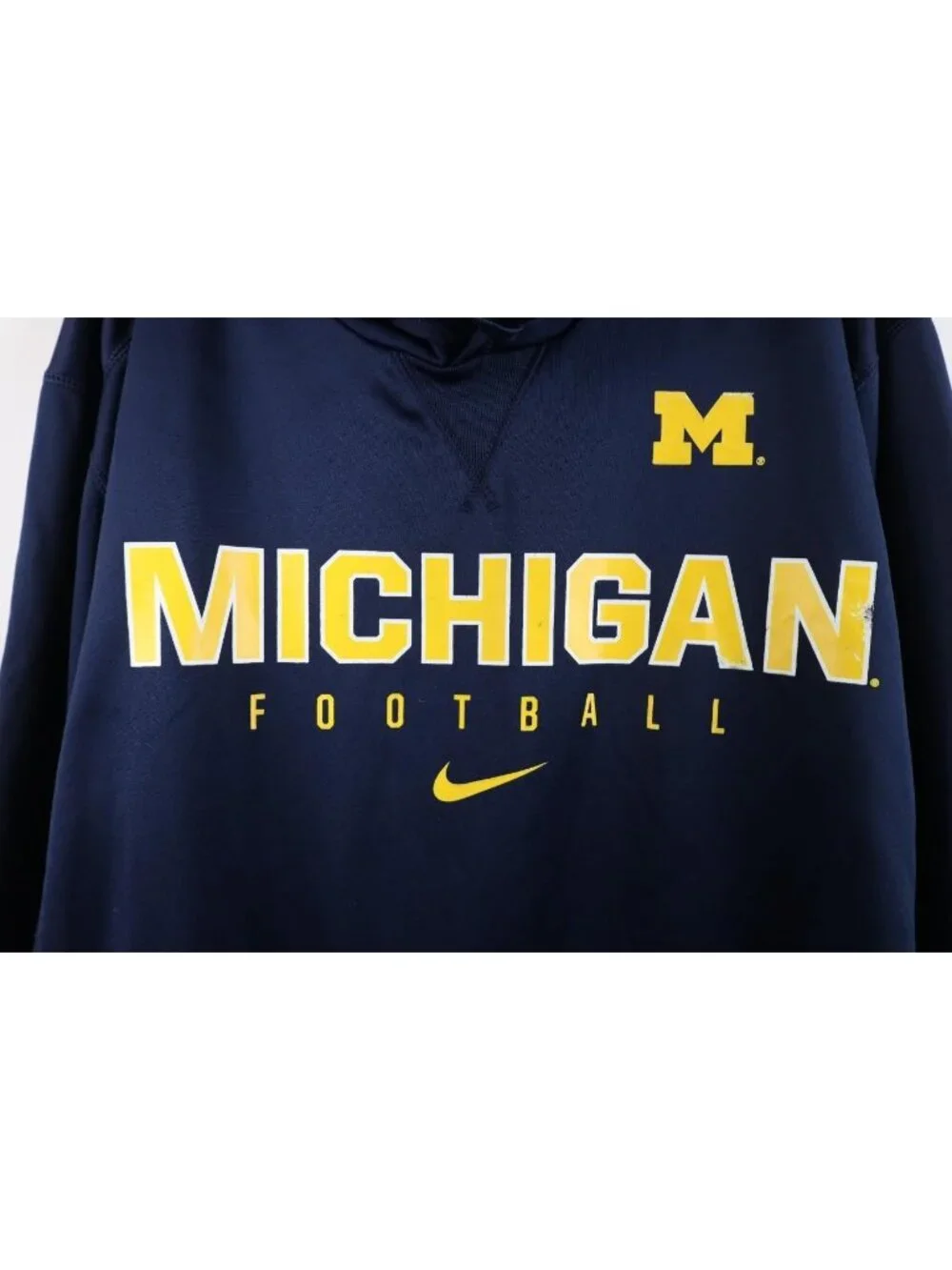 Nike Mens XL Travis Scott Center Swoosh University of Michigan Football Hoodie